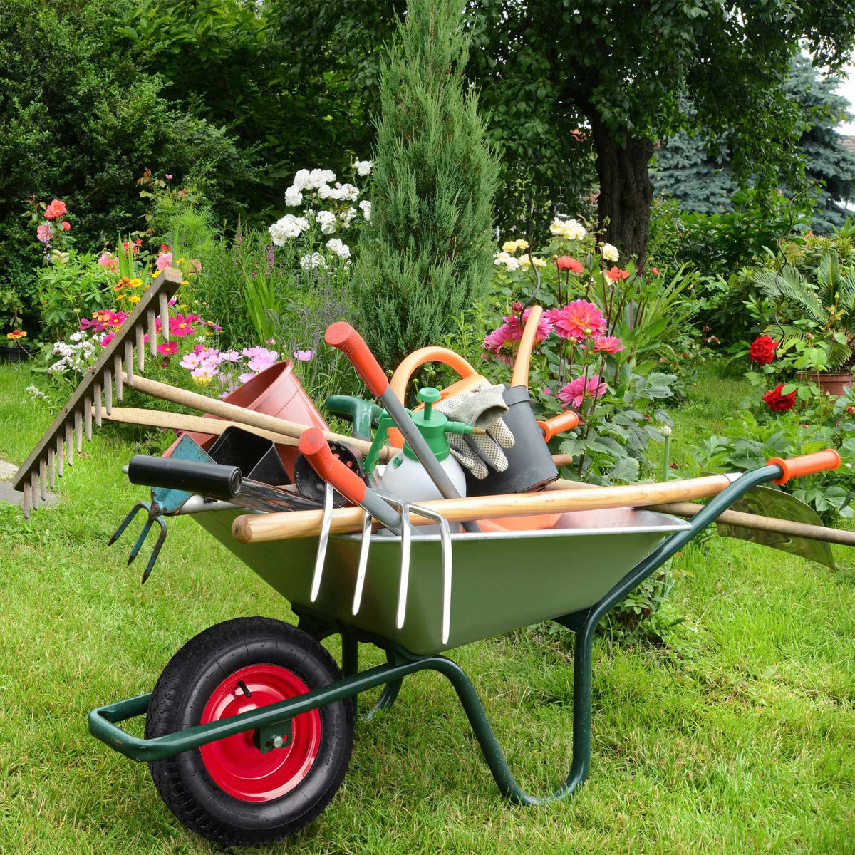 Wheels for wheelbarrow 4.80 4.00-8 with adapters