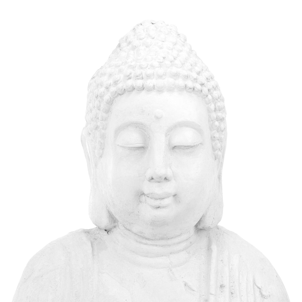 White Buddha figure 70 cm