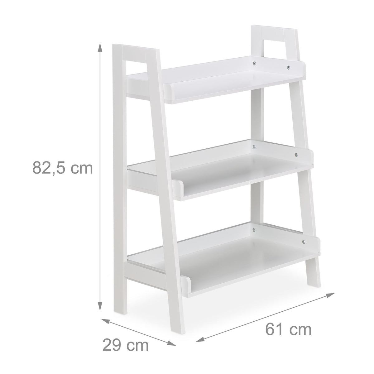 White Freestanding Shelf with 4 Levels