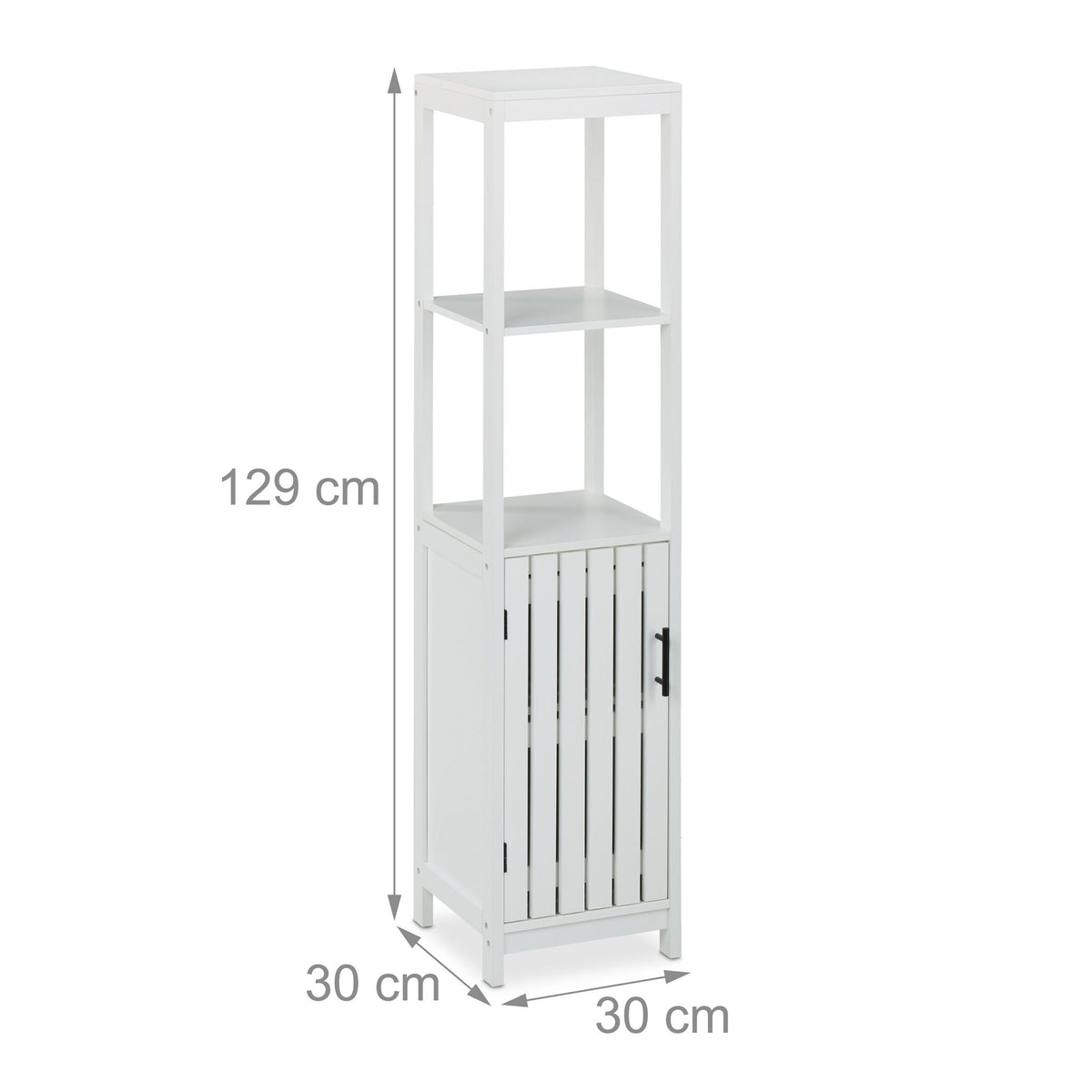 White bathroom cabinet