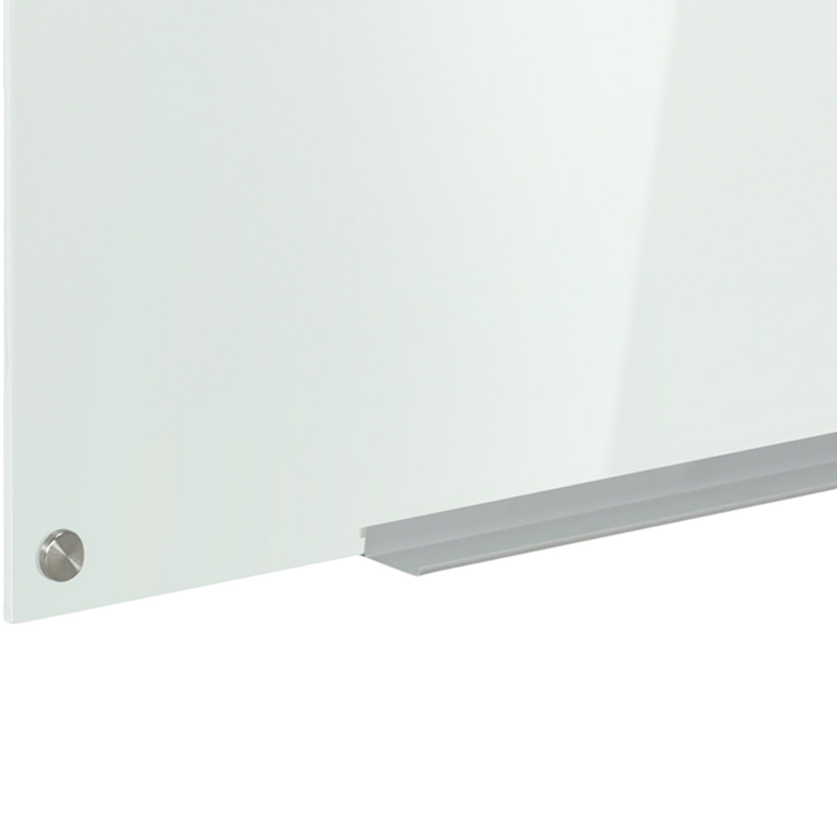 Whiteboard Magnetic Board With 4 Pens, 6 Magnets, 1 Sponge, Shelf, Easel Glass Board, Wall Mounting, 90X60Cm