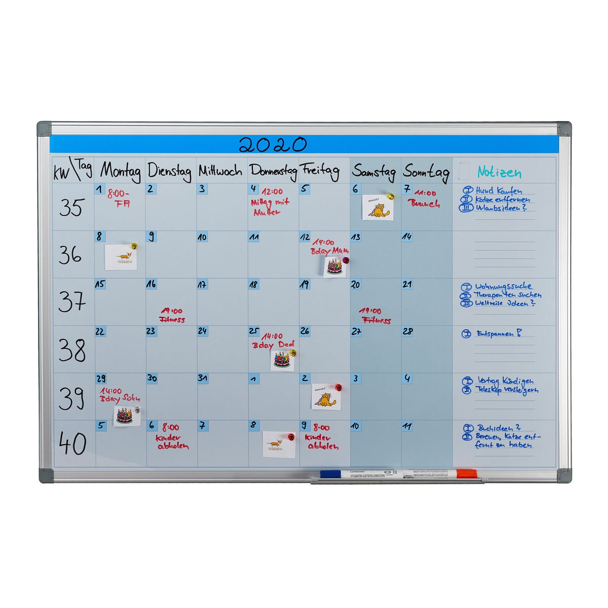 Whiteboard planner