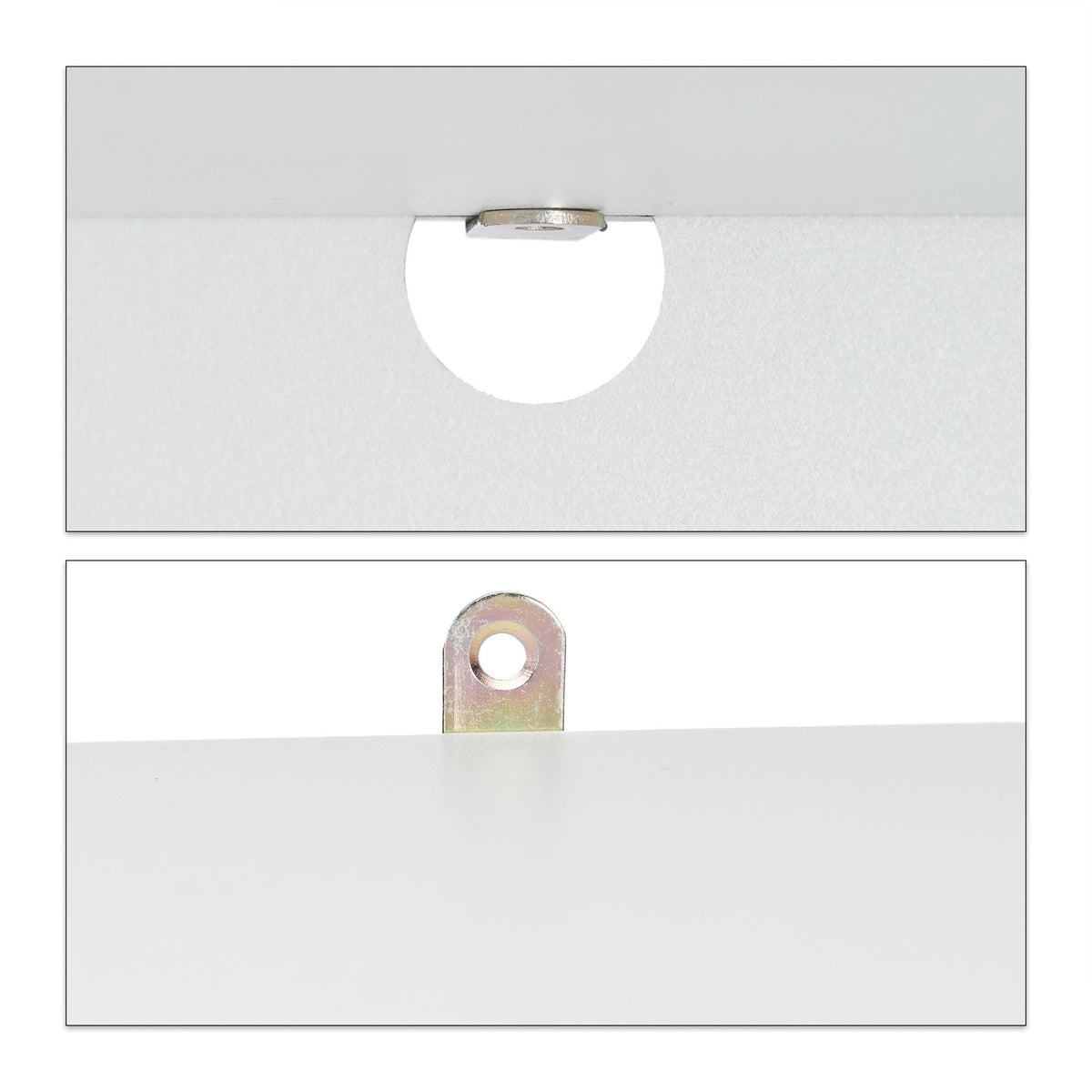 White bookshelf