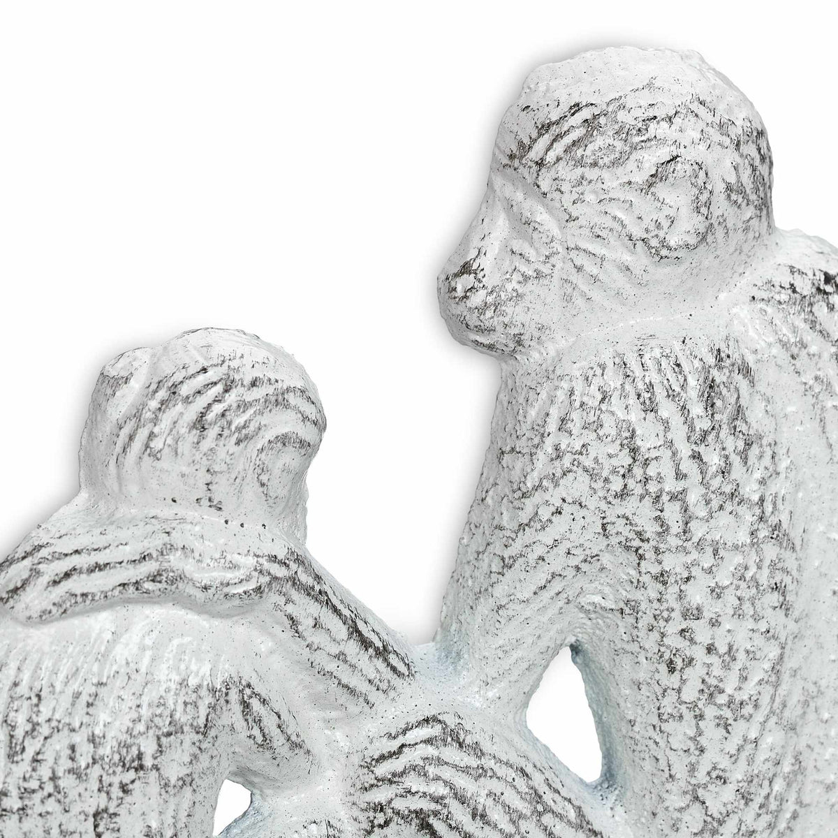 White coat hanger in monkey design