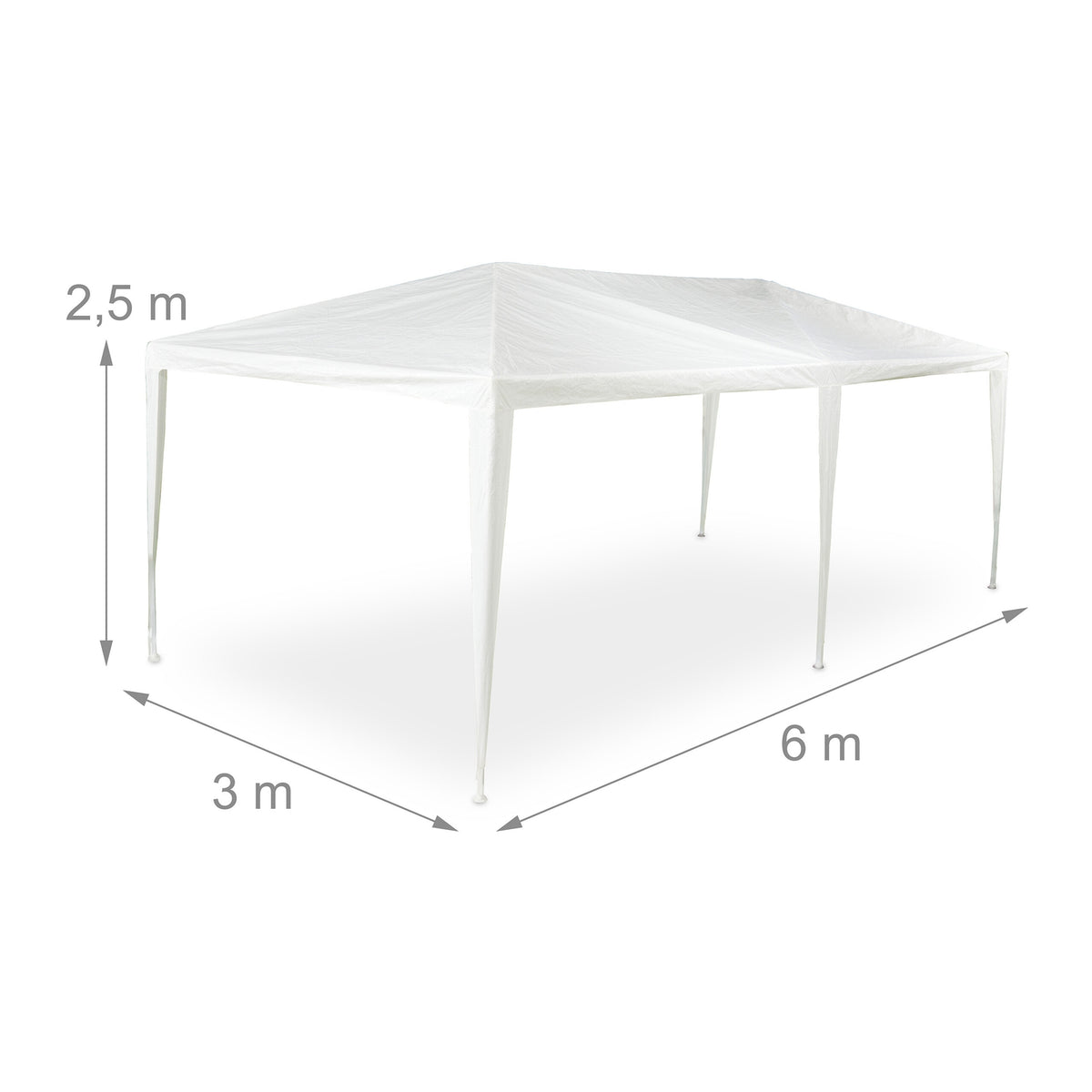 White pavilion 3x6 m