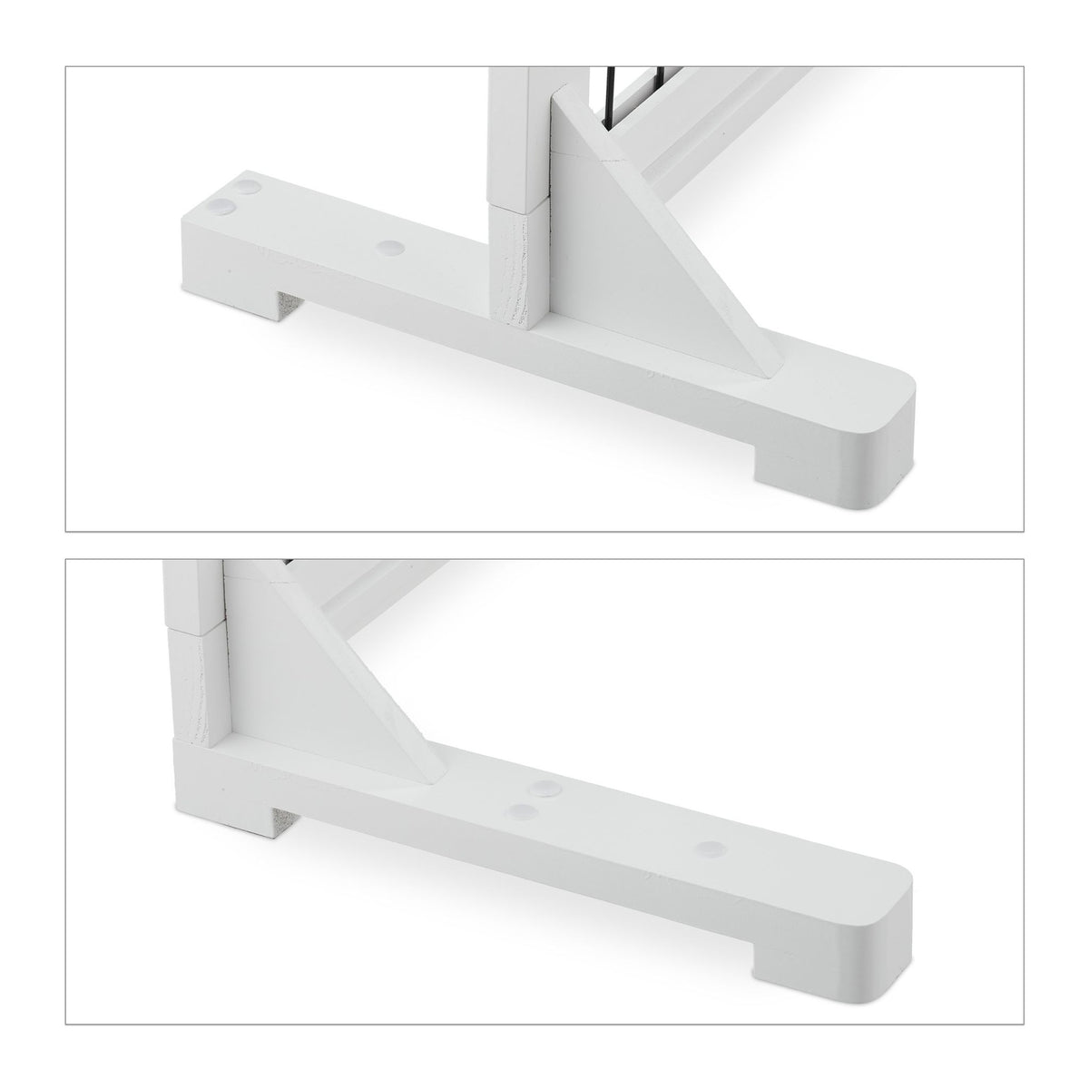 White retractable security gate