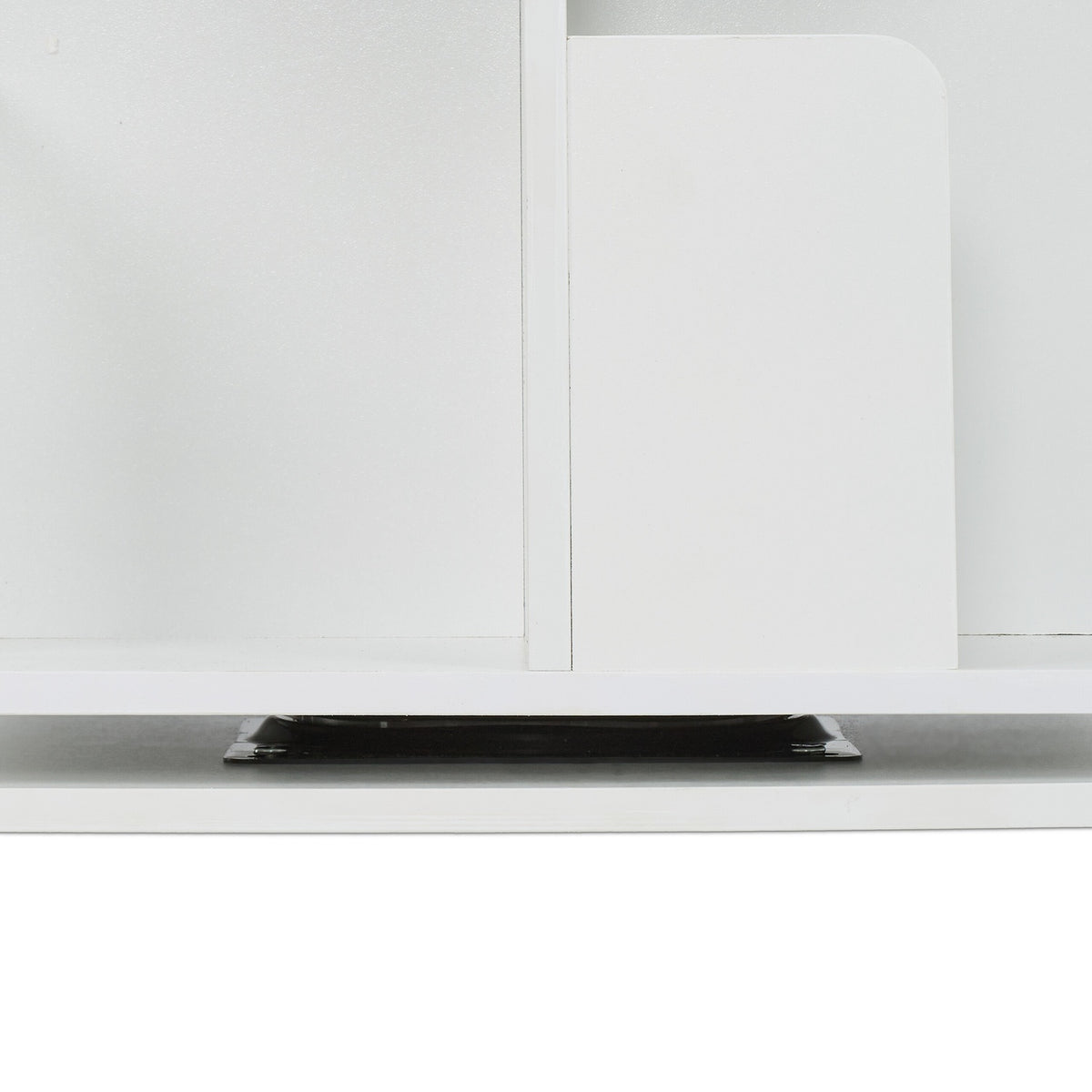White rotating bookcase