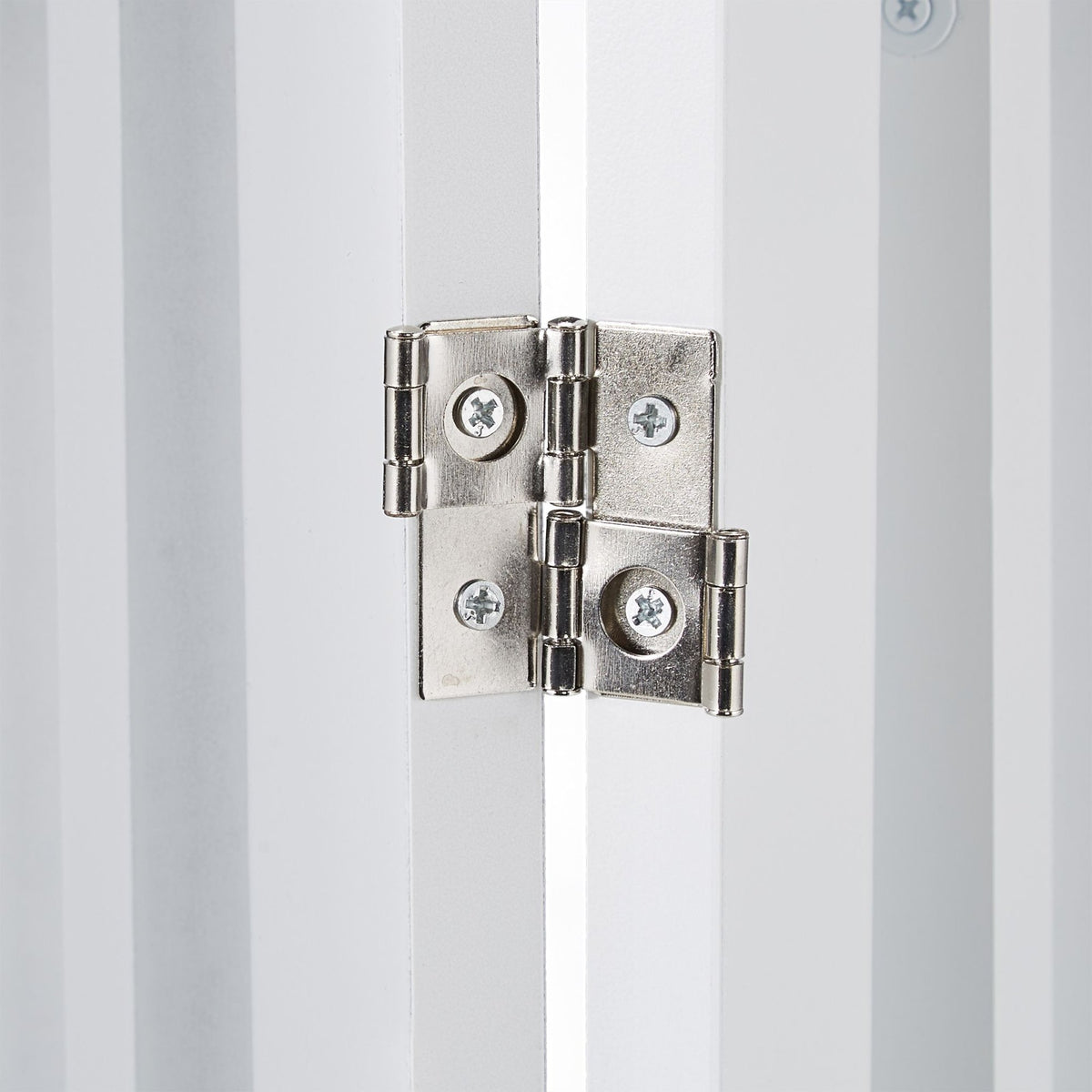 White security gate with door 92 cm