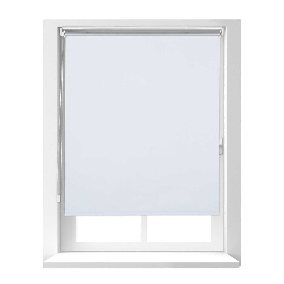 White thermal roller blind 160 cm long