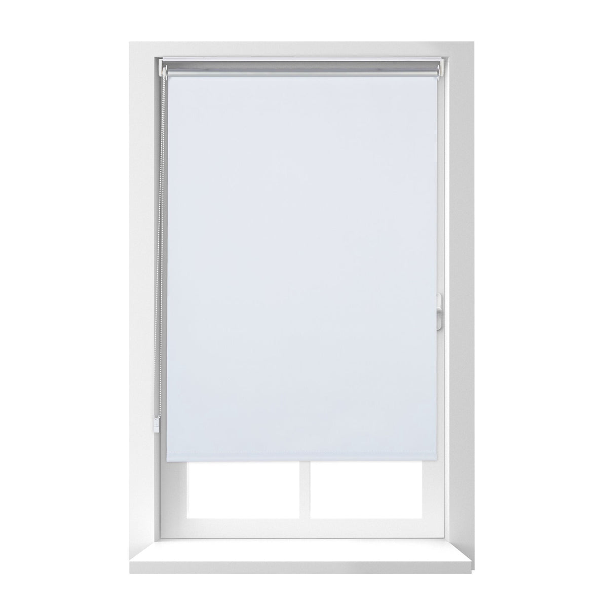 White thermal roller blind 160 cm long