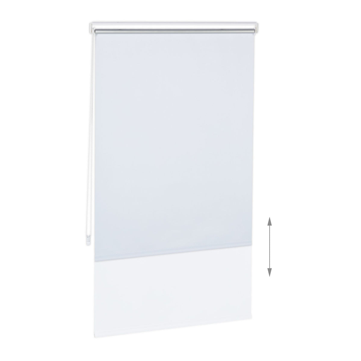 White thermal roller blind 160 cm long