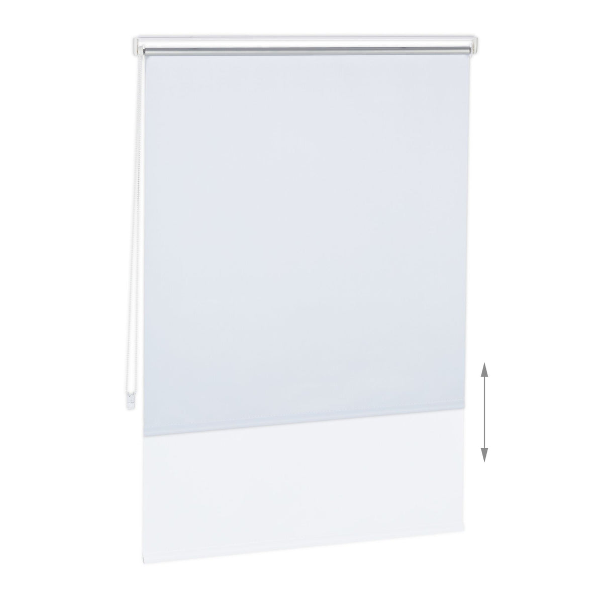 White thermal roller blind 160 cm long