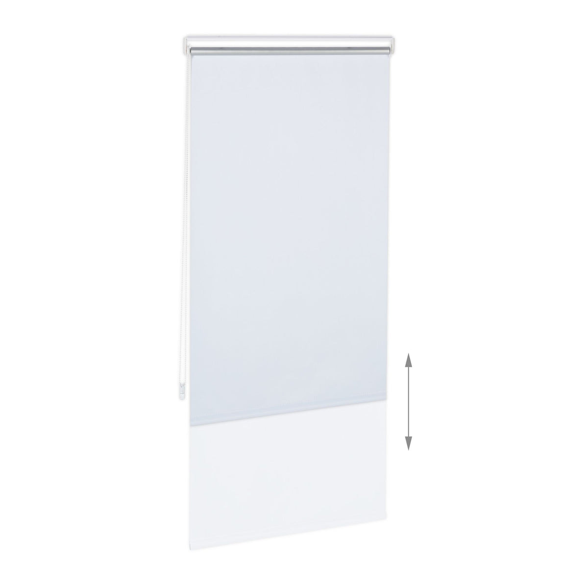 White thermal roller blind 160 cm long