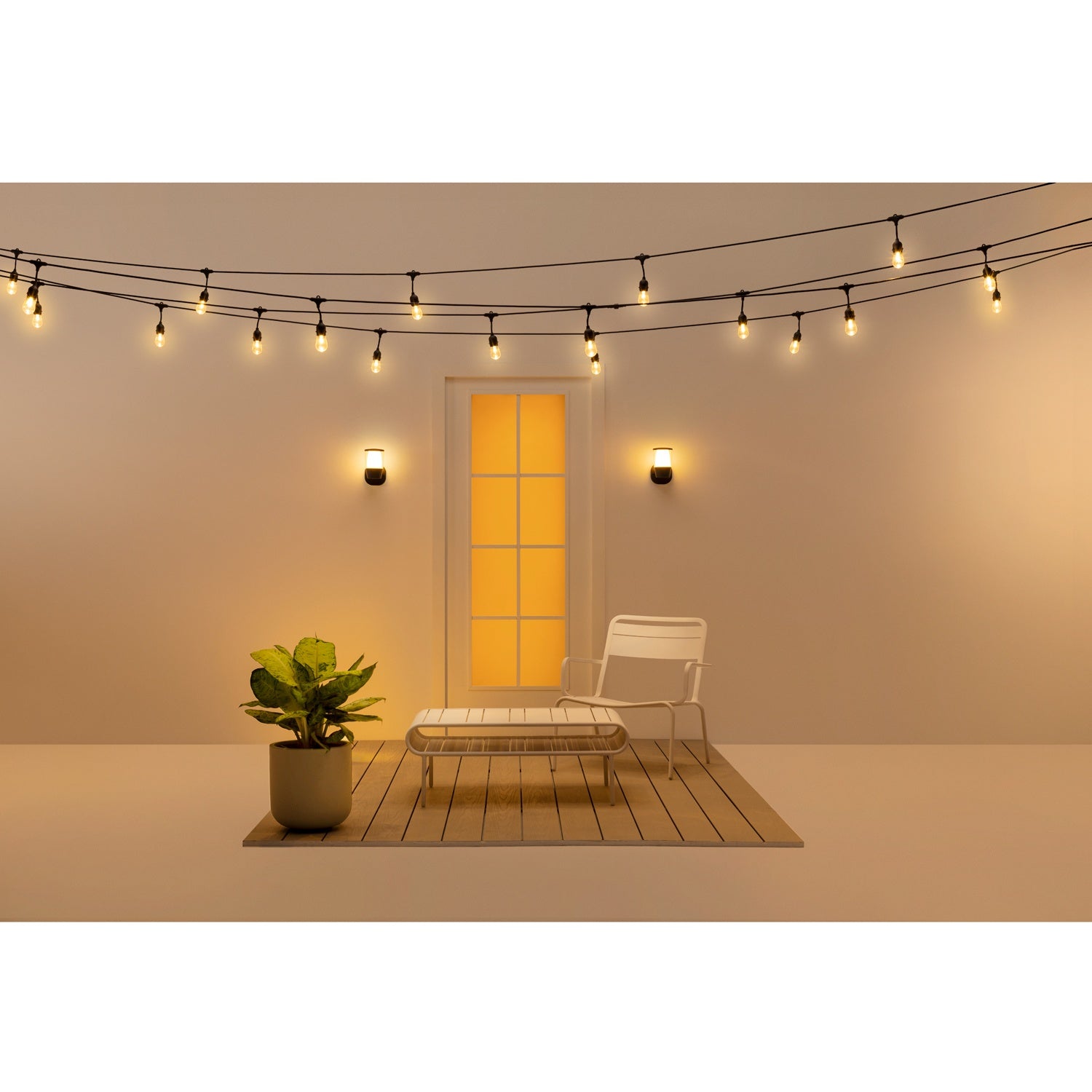 WiFi Smart Elpas Wall Lamp Color + Warm-cold white 230V