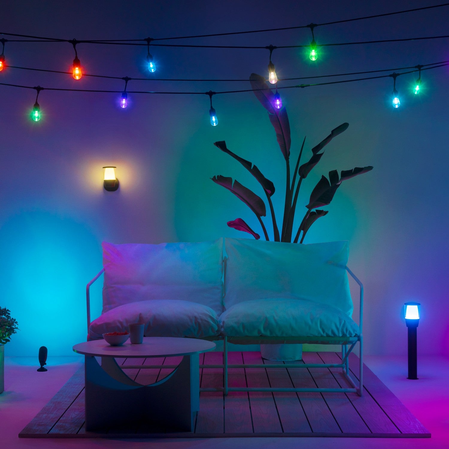 WiFi Smart Elpas pedestal Color + Warm-cold white 12V Starter kit