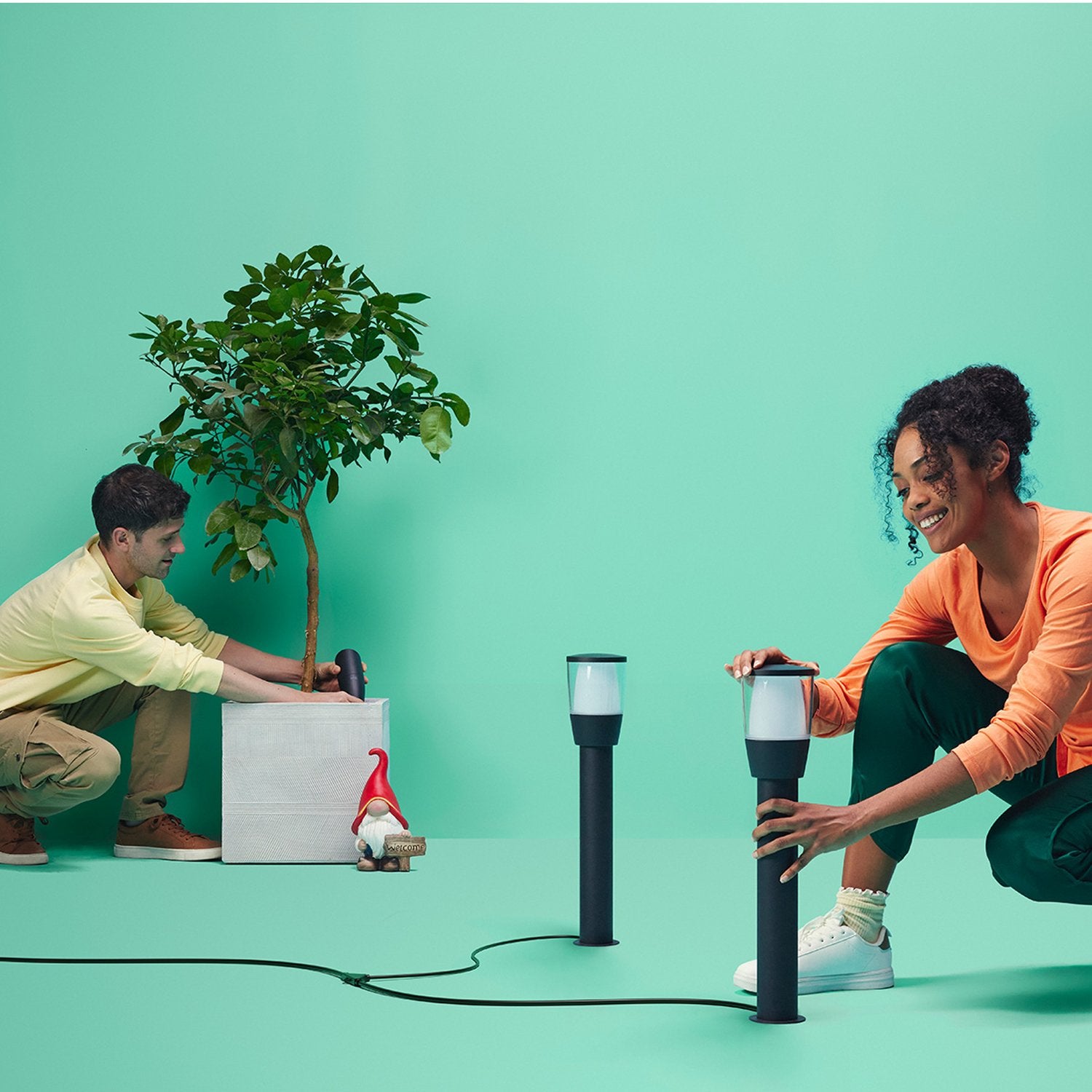 WiFi Smart Elpas pedestal Color + Warm-cold white 12V Starter kit