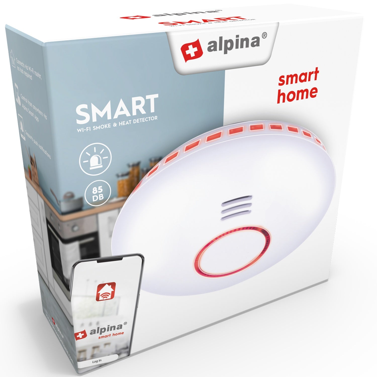 WiFi Smart Fire Alarm (Smoke+Heat)