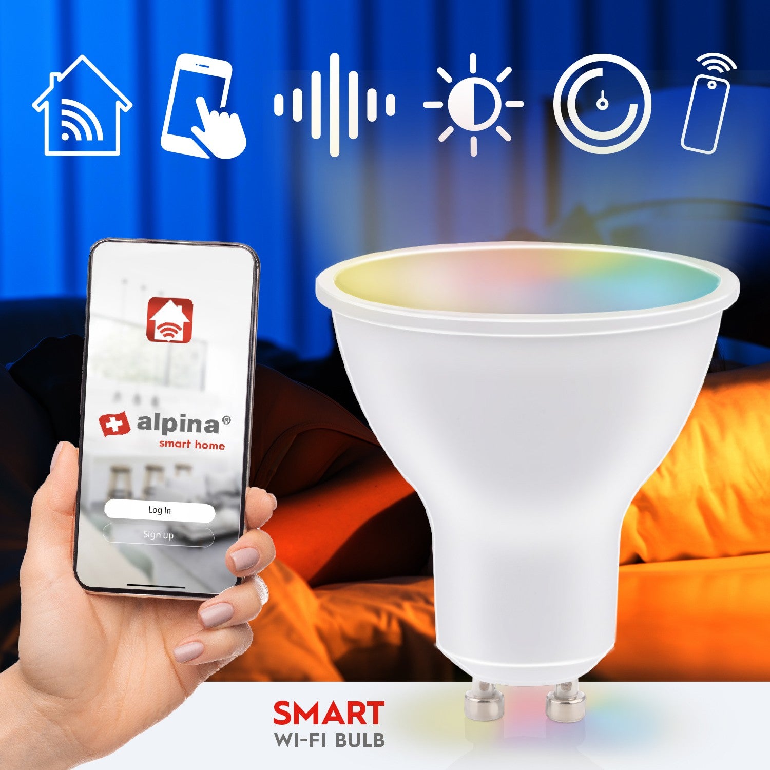 WiFi Smart GU10 LED RGBW 4.9W 400 lm