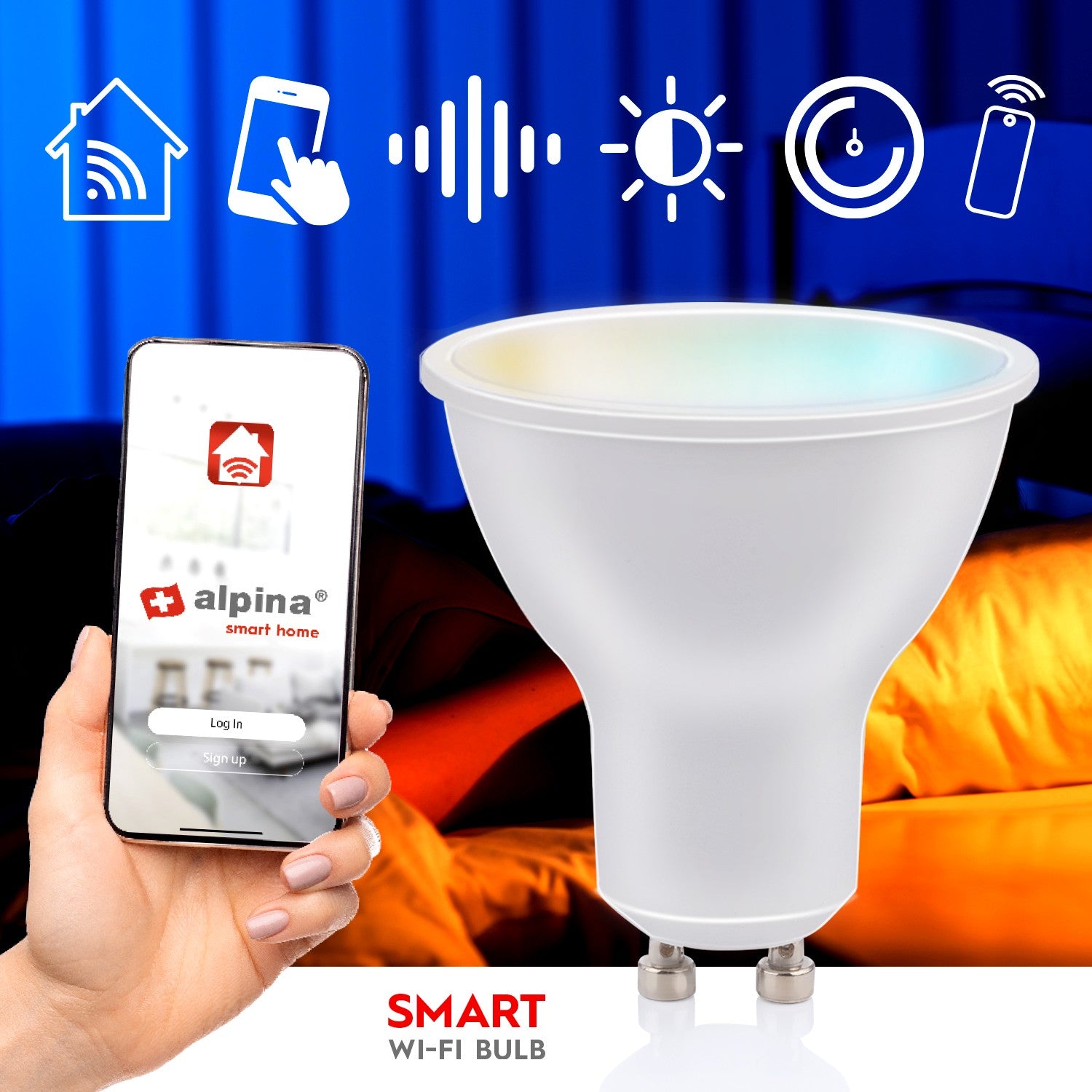 WiFi Smart GU10 LED Warm/Cool white 4.9W 470 lm