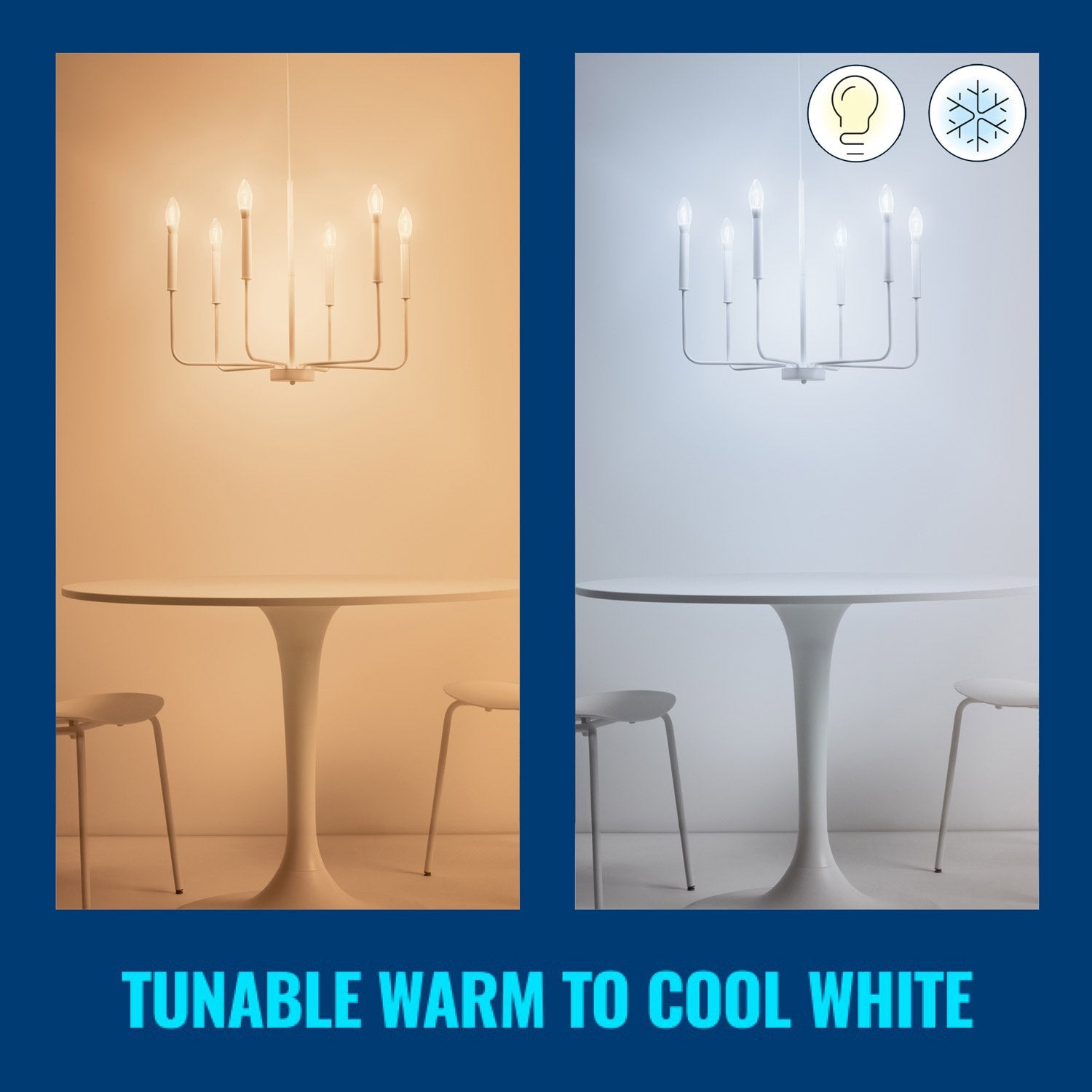 WiFi Smart LED E14 Krone 40W 470lm Filament Warm-cool white
