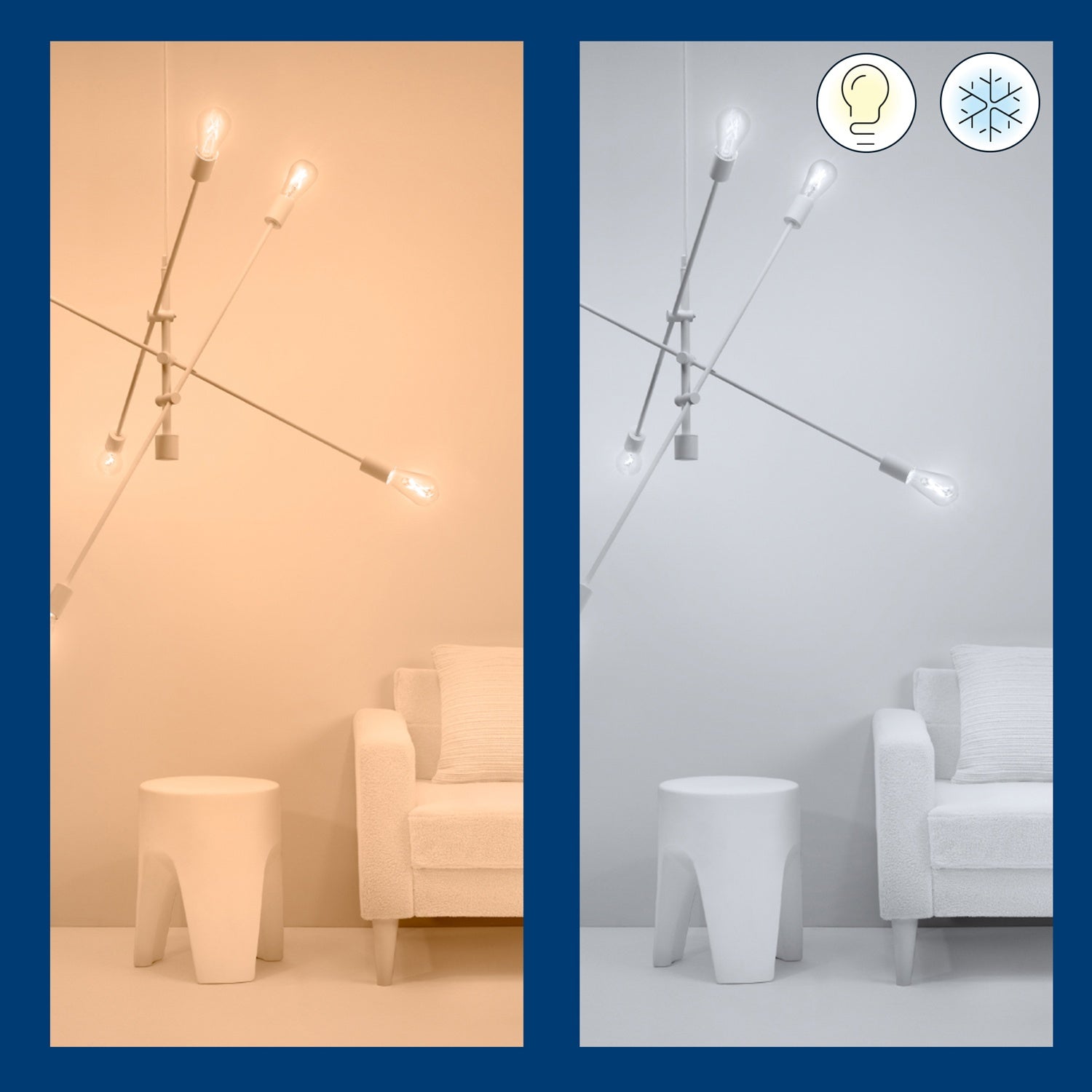 WiFi Smart LED E14 Krone 40W Warm-cool white 470 lm 3 pack