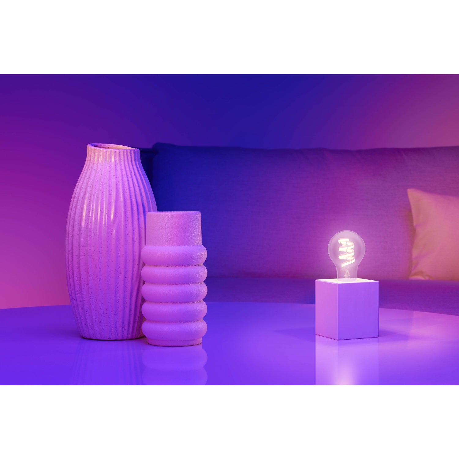 WiFi Smart LED E27 40W Filament Color + Warm-cool white 470lm