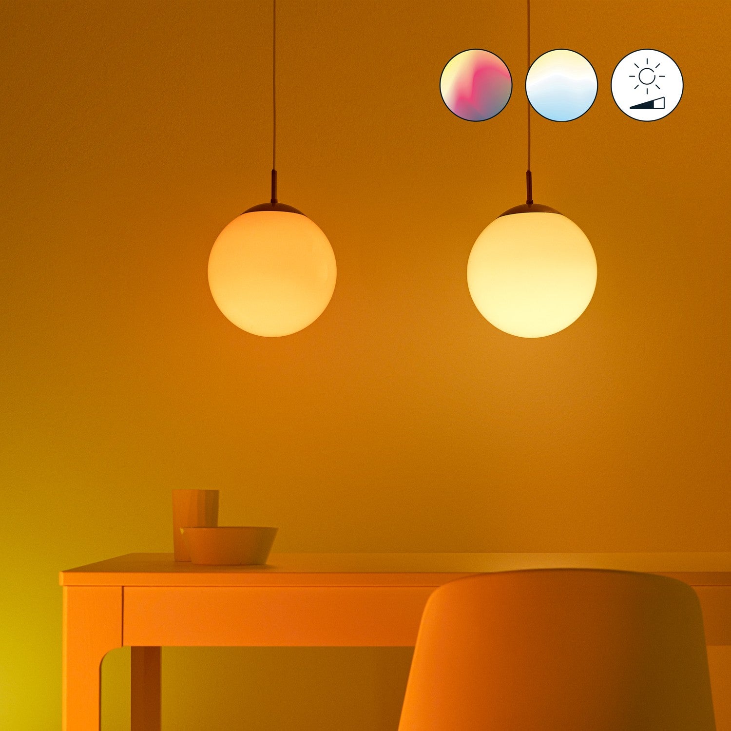 WiFi Smart LED E27 60W Color + Warm-cool white 3-pack