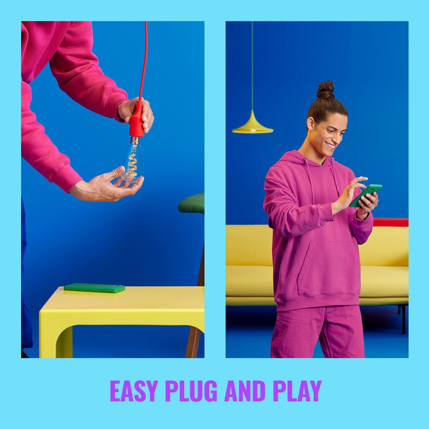 WiFi Smart LED E27 ST64 40W Filament Color + Warm-cool white 470lm