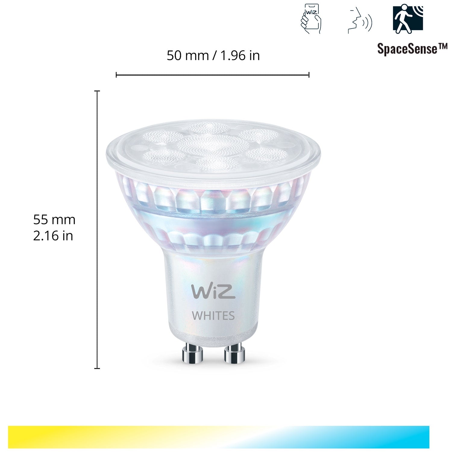 WiFi Smart LED GU10 50W 345lm Warm-cool white 1-pack