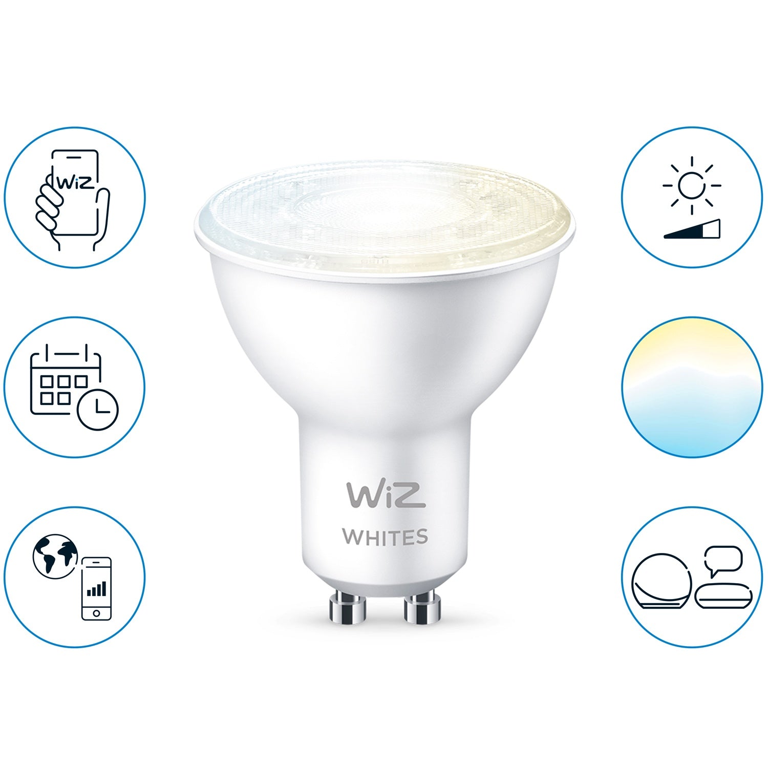 WiFi Smart LED GU10 50W Warm-cool white 2-pack