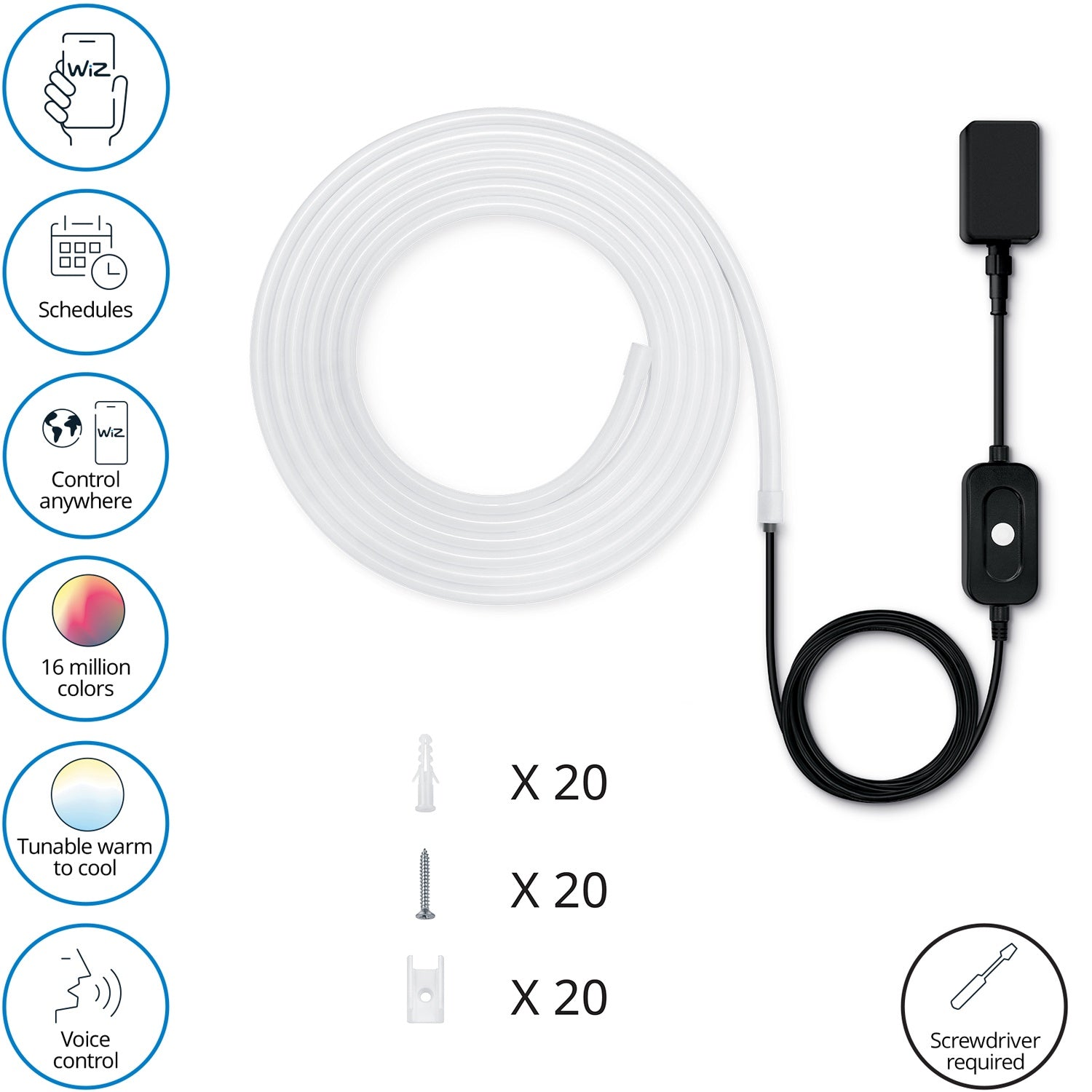 WiFi Smart RGBW-Lightstrip Outdoor 5m