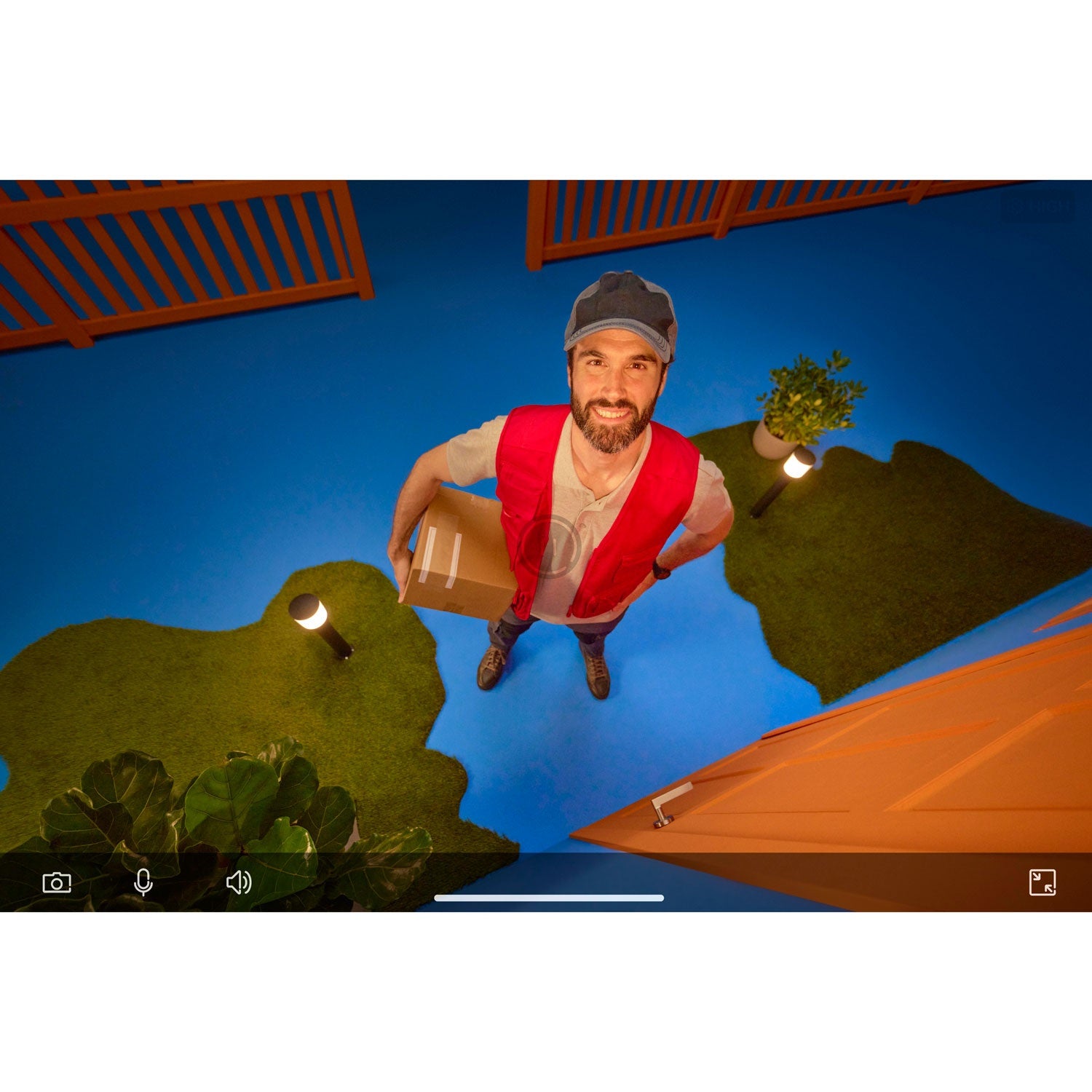 WiFi Smart Wall Lamp Outdoor with built-in camera