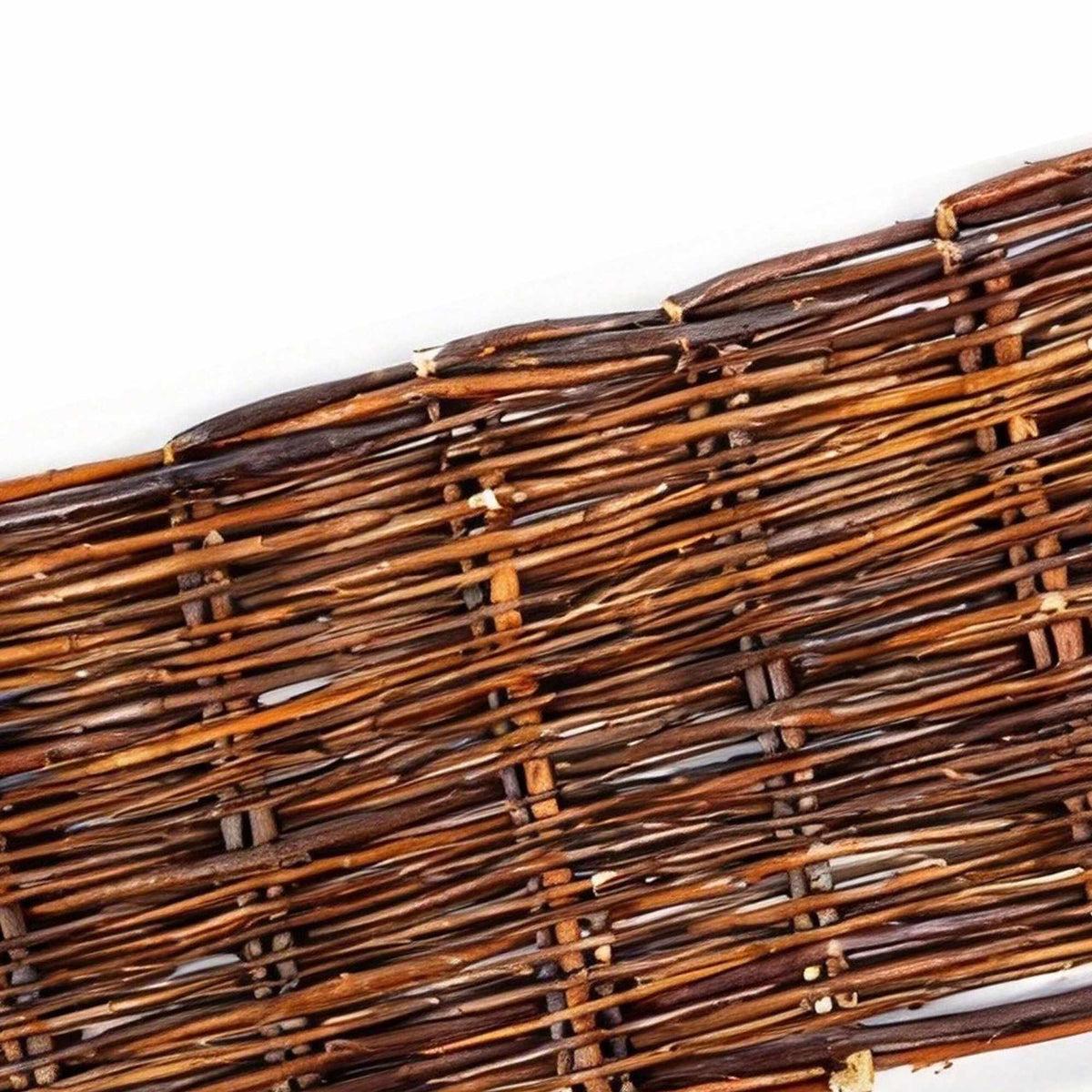 Wicker Garden Border, Willow Edging Fence With Pegs