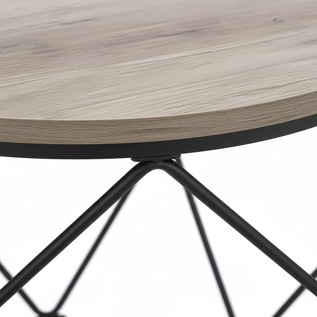 Wicker Side Tables Set, Removable Tray Tops, 2 Pieces