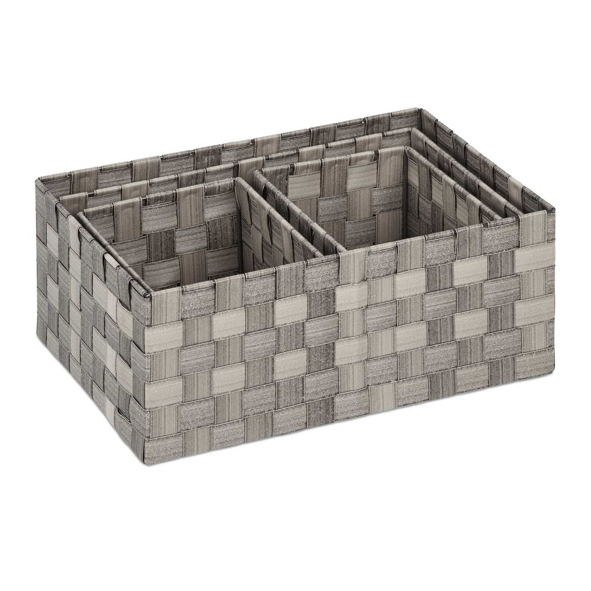 Wicker look storage basket Set of 4