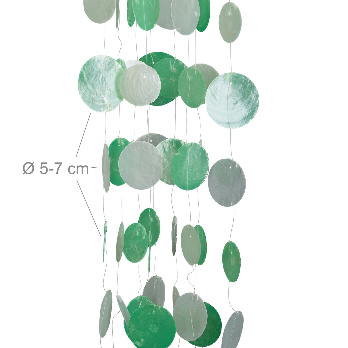 Wind chime seashell colored