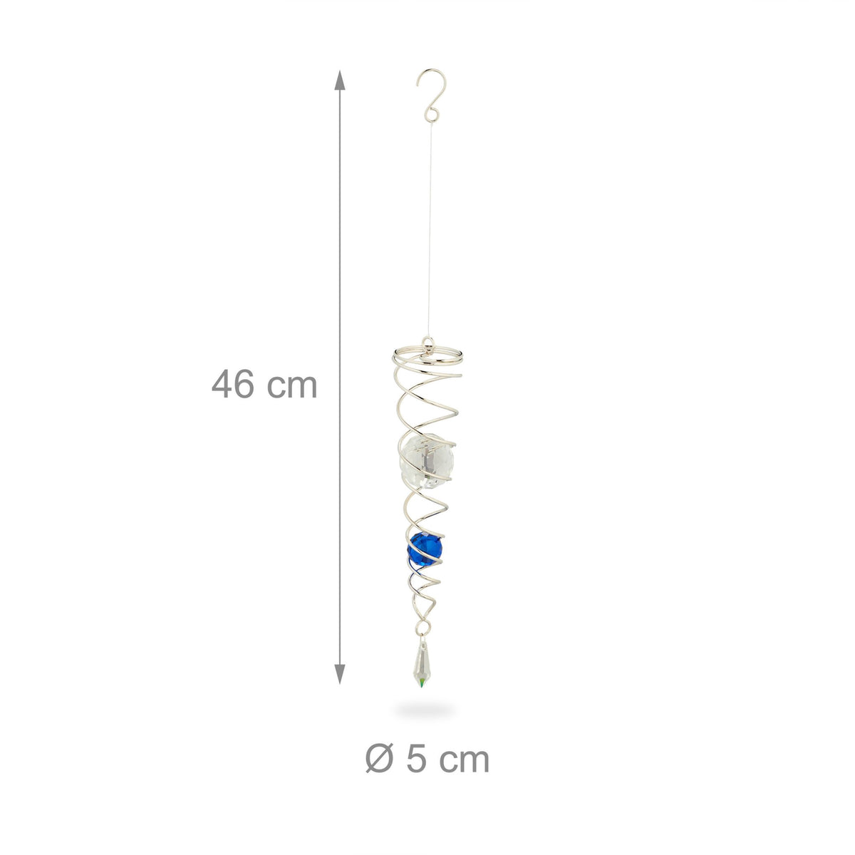 Wind chimes with glass beads