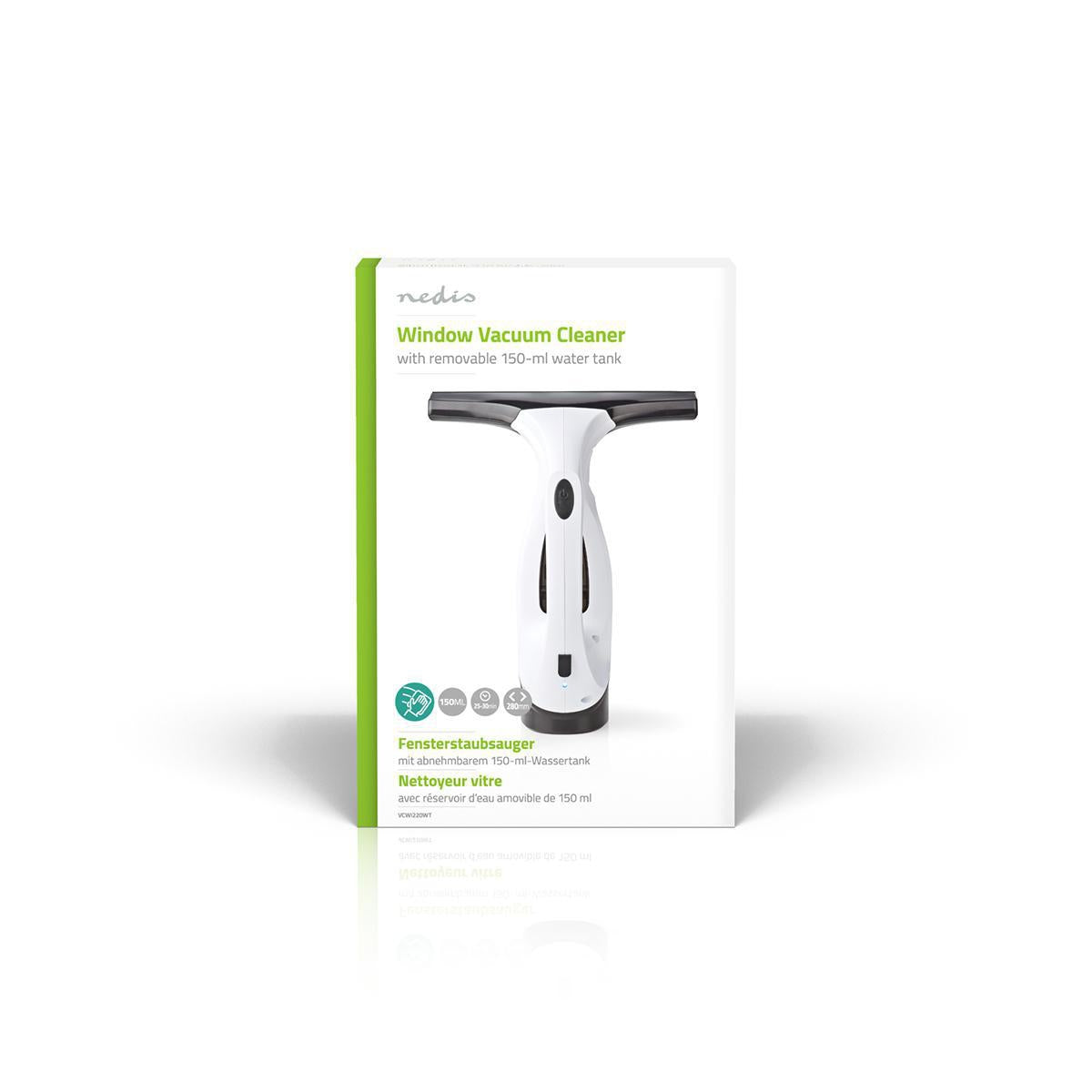 Window Vacuum Cleaner | 20 W| Capacity dirty water tank: 150 ml | Removable dirty water tank | Black / White