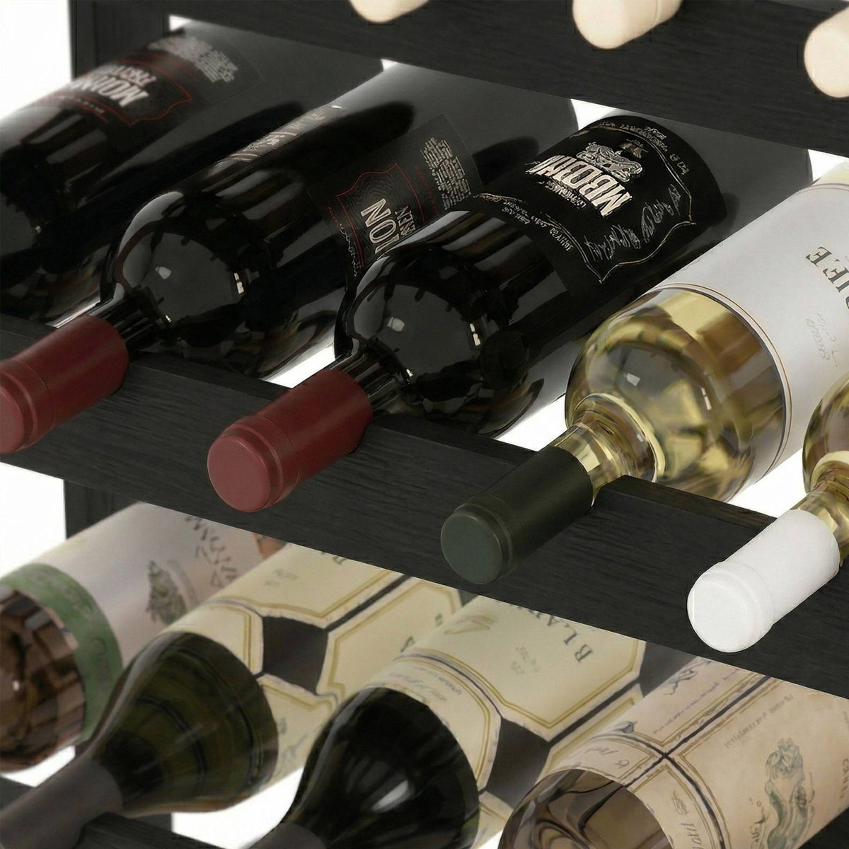 Wine Bottle Holder Rack, Walnut, Horizontal Storage