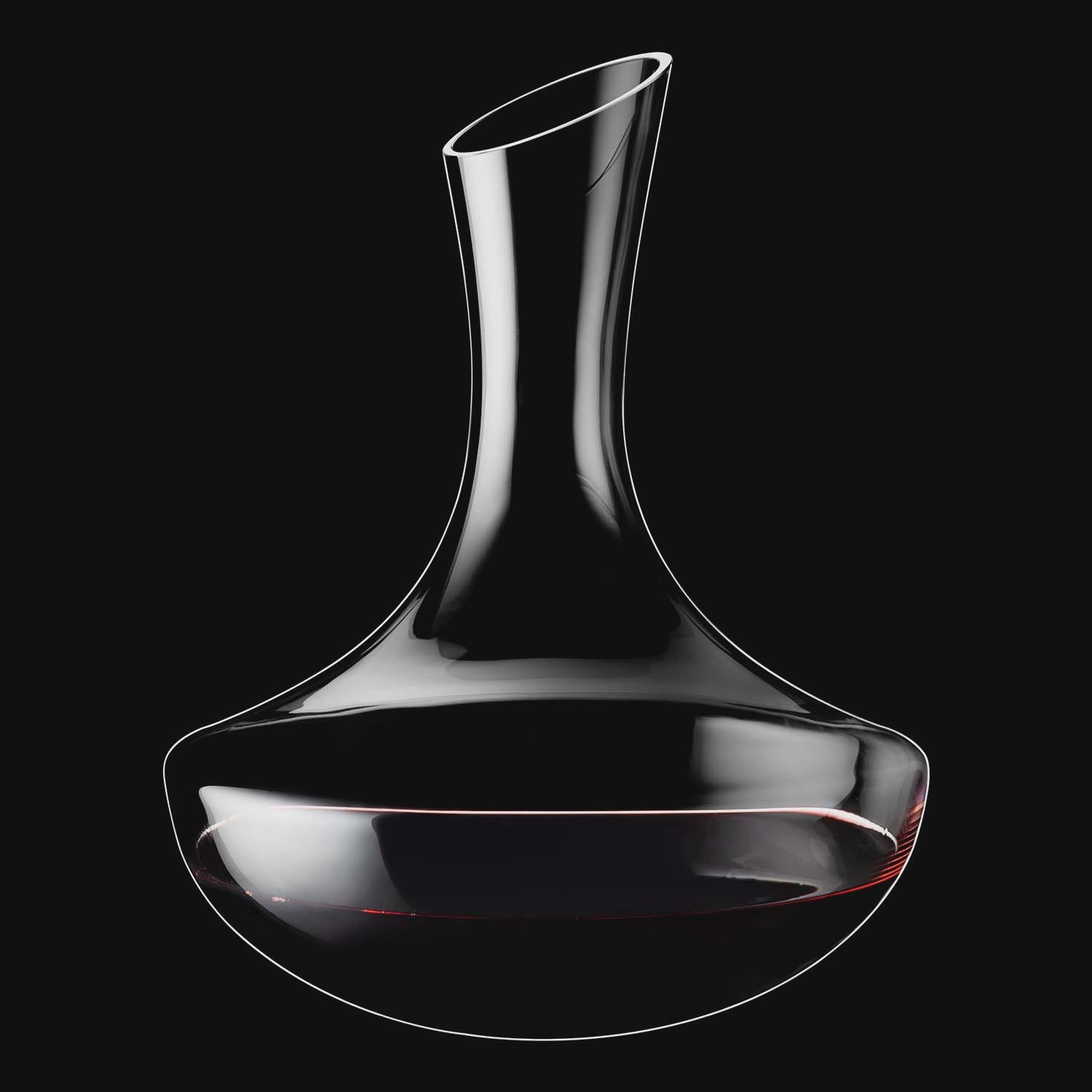 Wine Decanter, 2.3L Crystal Glass, Easy Pour Spout