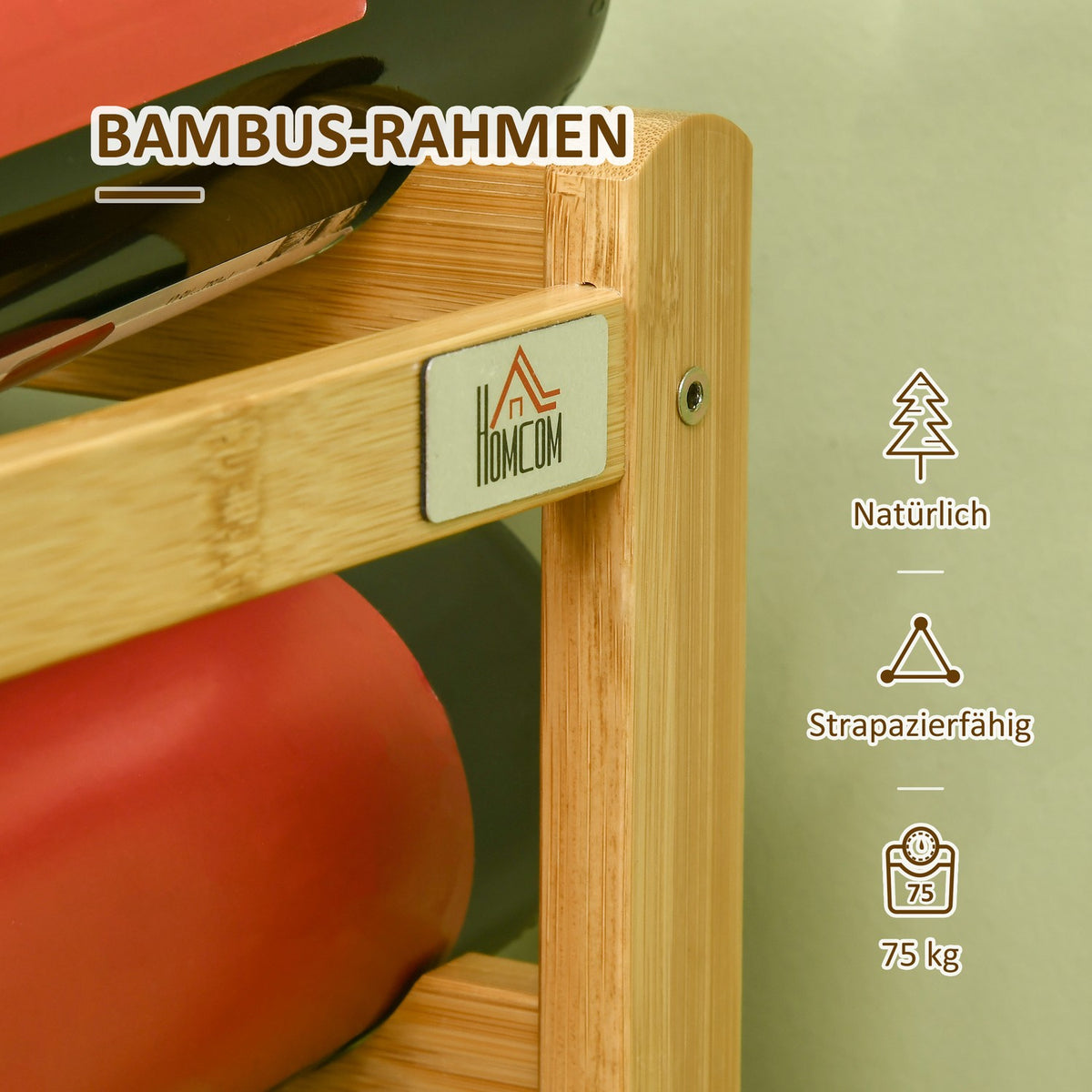 Wine Rack Bottle Stand Bamboo Natural Wood 16 Bottles 43X23.5X38Cm