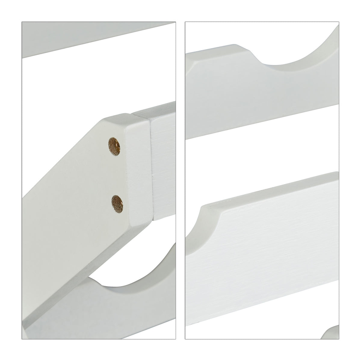 Wine rack bamboo white
