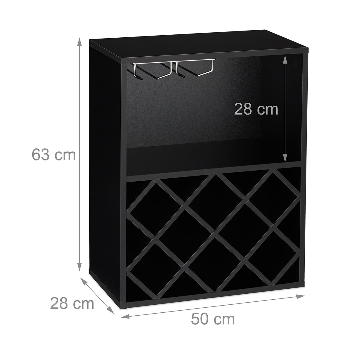 Wine rack for 8 bottles