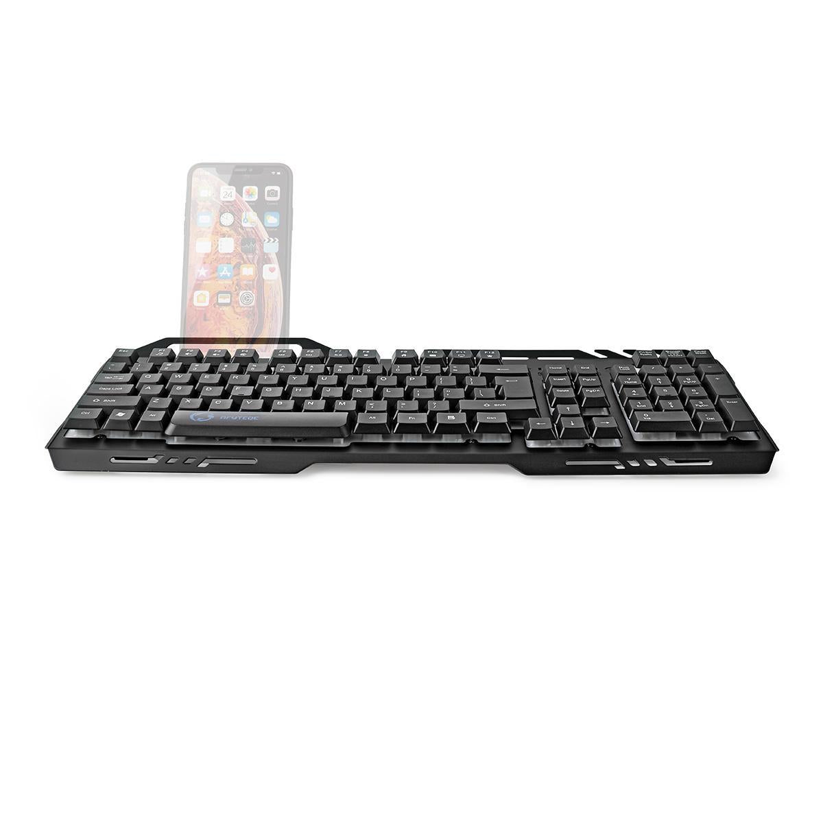 Wired Gaming Keyboard | USB 2.0 | Membrane keys | LEDs | US International | US Layout | USB Power | Power cable length: 1.50 m | Game