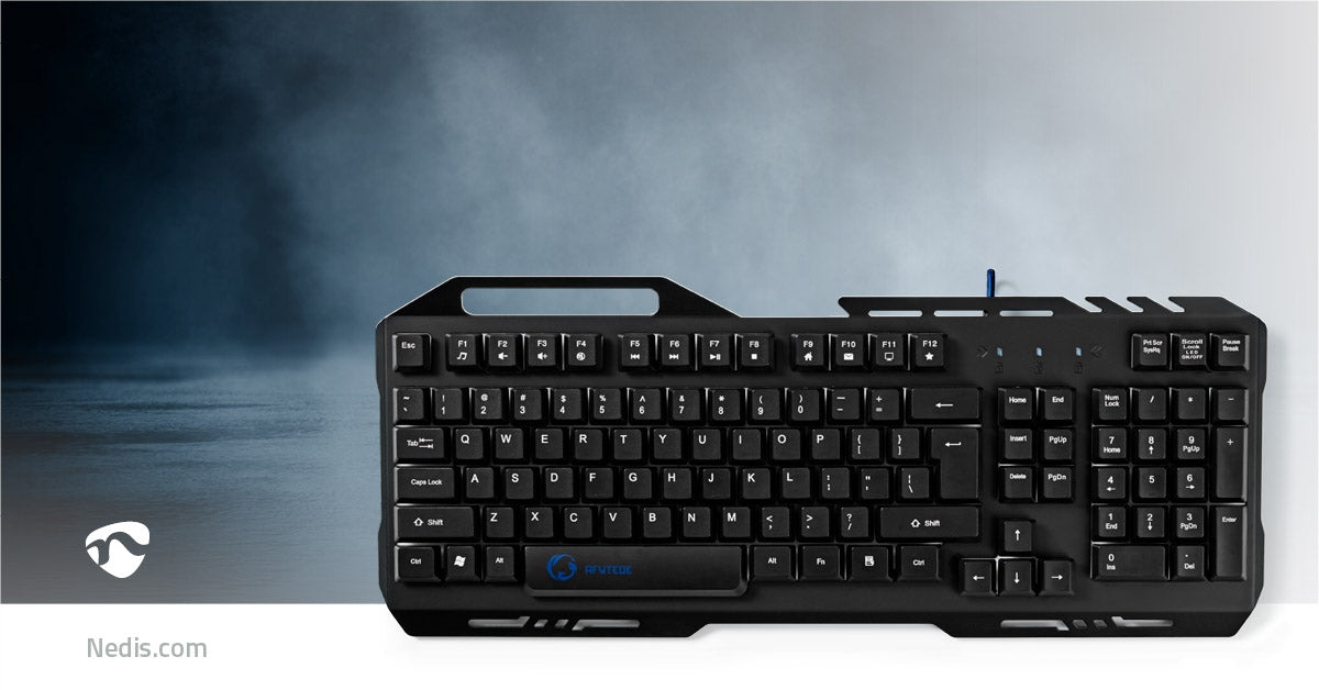Wired Gaming Keyboard | USB 2.0 | Membrane keys | LEDs | US International | US Layout | USB Power | Power cable length: 1.50 m | Game