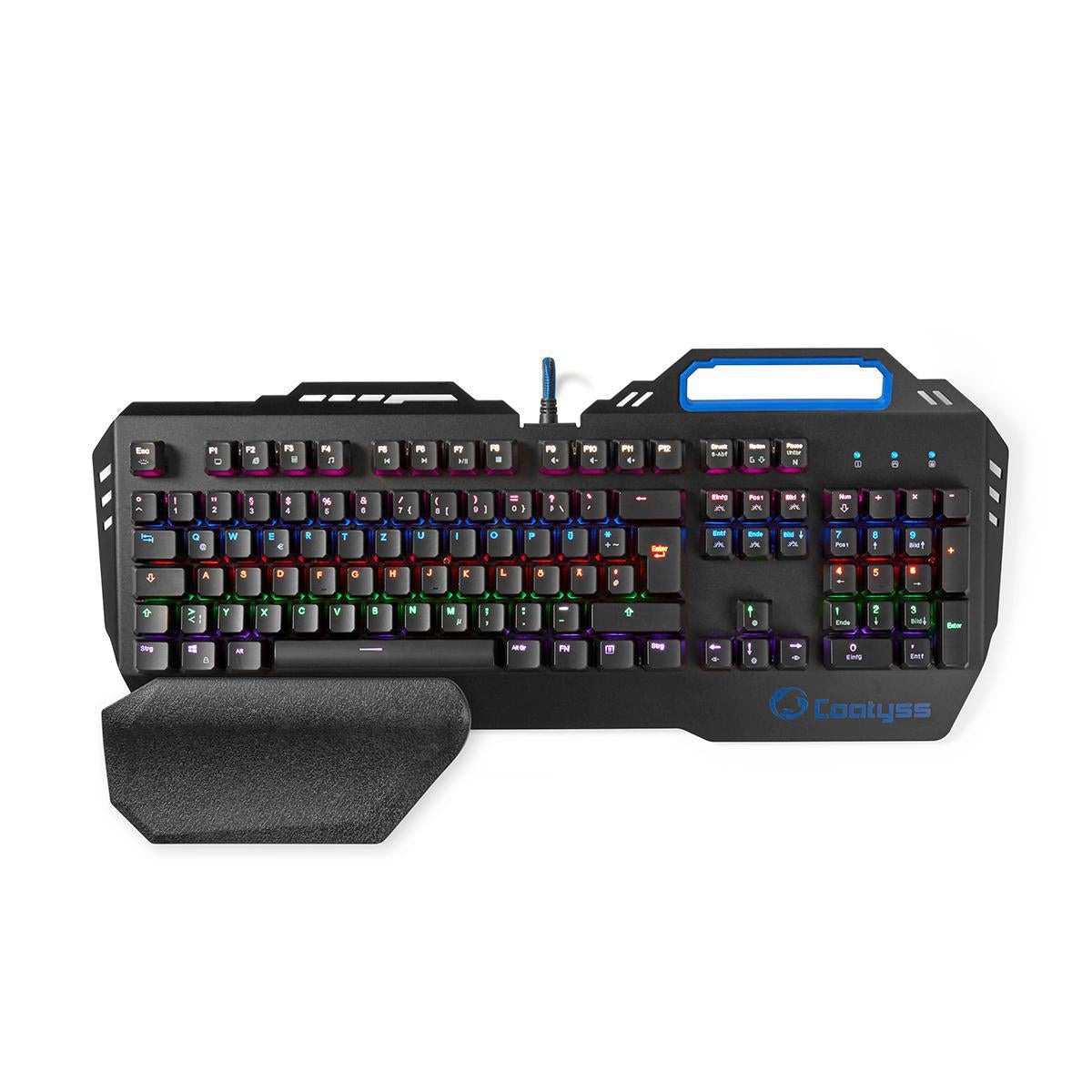Wired Gaming Keyboard | USB | Mechanical Keys | RGB | German | DE Layout | USB Power | Power cable length: 1.70 m | Game