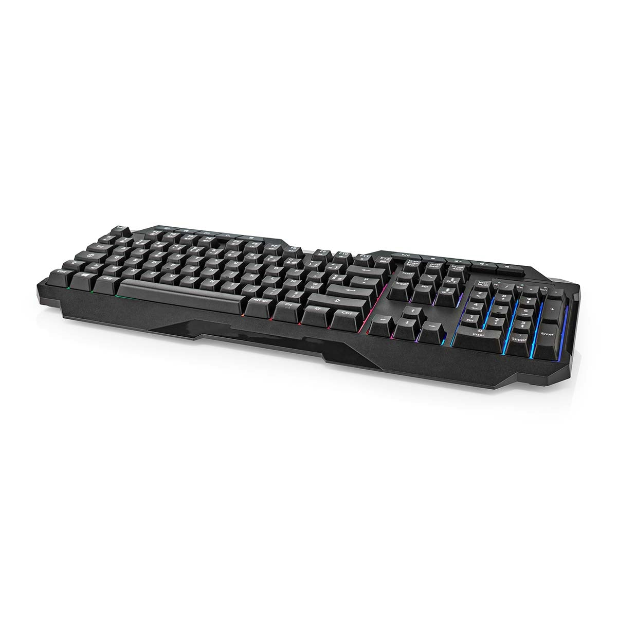 Wired Gaming Keyboard | USB Type-A | Membrane keys | LEDs | AZERTY | FR Layout | USB Power | Power cable length: 1.30 m | Multimedia