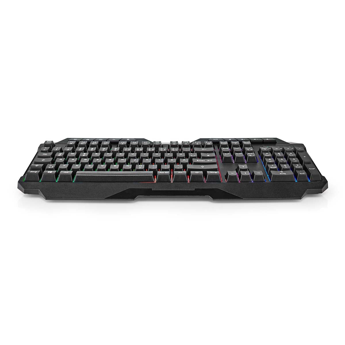 Wired Gaming Keyboard | USB Type-A | Membrane keys | LEDs | QWERTY | DE Layout | USB Power | Power cable length: 1.30 m | Multimedia