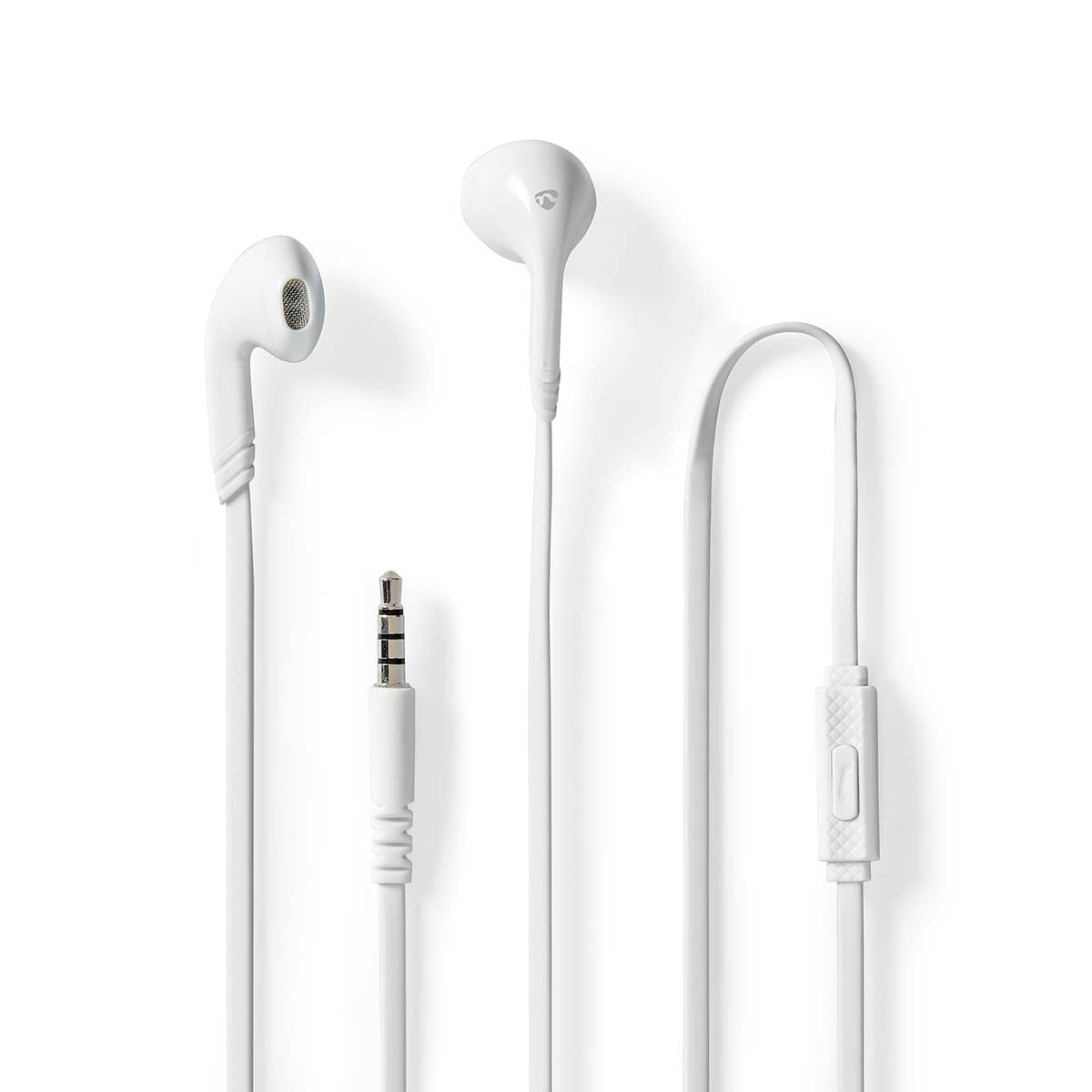 Wired Headphones | 3.5 mm | Cable length: 1.20 m | Built-in microphone | Volume Control | White