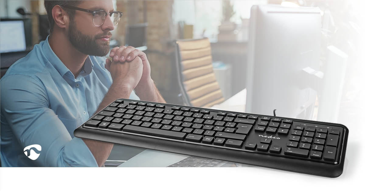 Wired Keyboard | USB-A | Multimedia | AZERTY | FR Layout | Numeric keyboard
